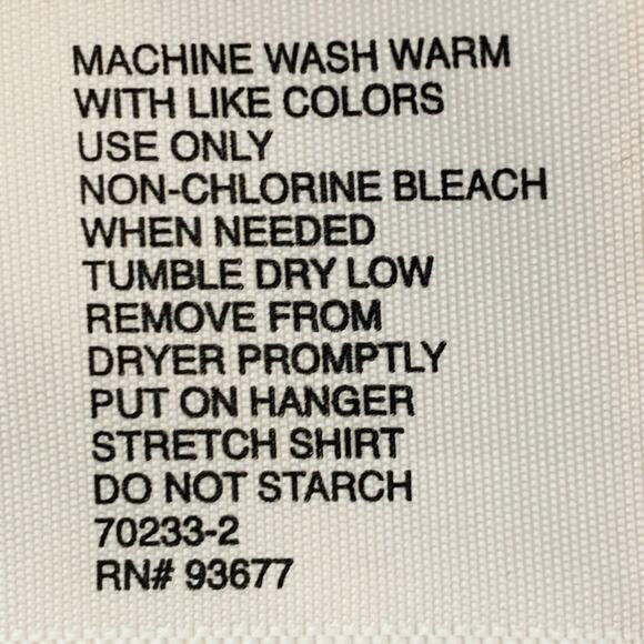 J Ferrar Shirt Stretch Mens S 14-14.5 Floral Cotton Poly Long Sleeve Barrel Cuff - Picture 9 of 10